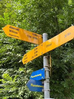 Wanderwegweiser, Planetenweg