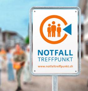 Signaltafel Notfalltreffpunkt